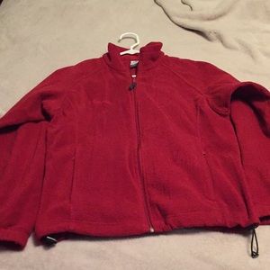 Red Columbia fleece